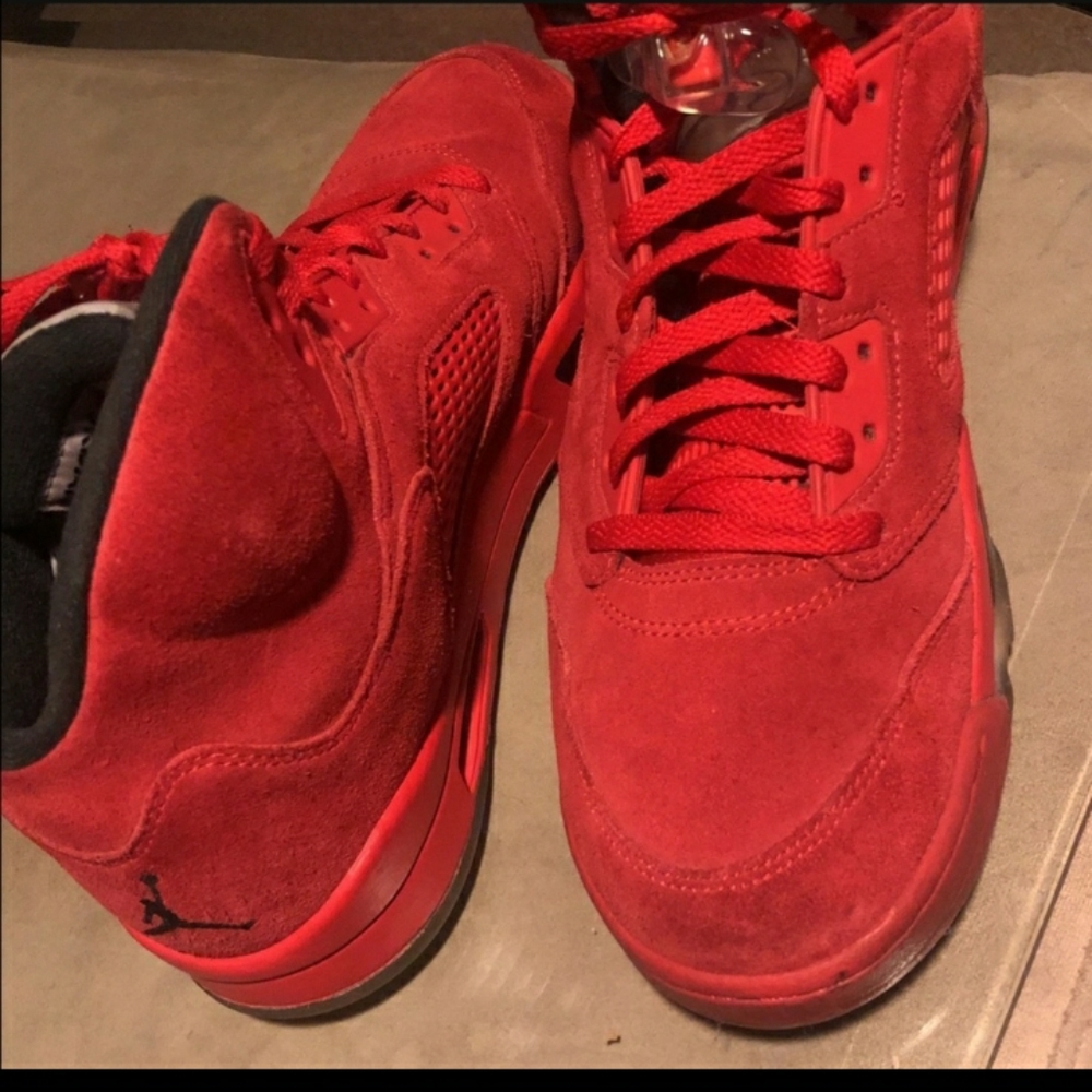 Jordan 5 RED SUEDE  Size 11 - Picture 5 of 5